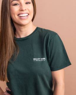 Valley Hops Brewing Earth T-Shirt Stone Wash Green