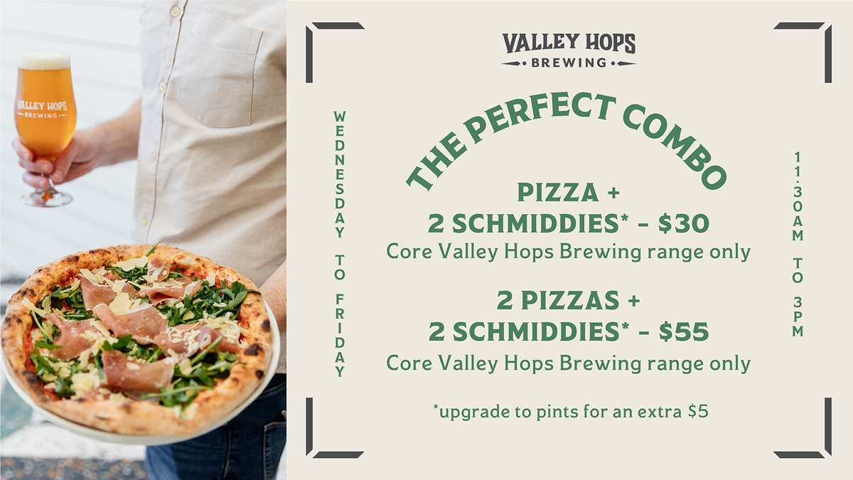Valley Hops Brewing Lunch